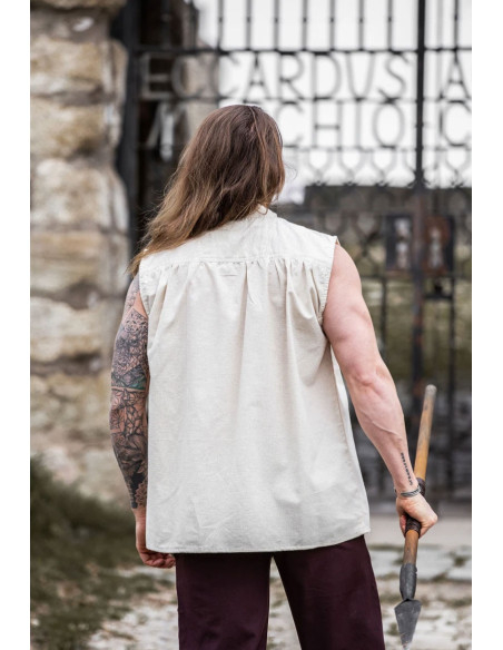 Sleeveless natural medieval shirt Sleeveless natural medieval shirt