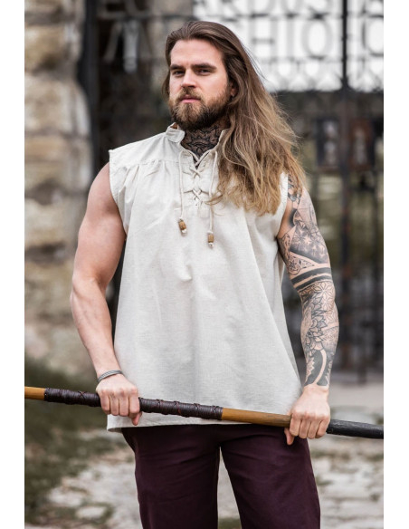 Sleeveless natural medieval shirt Sleeveless natural medieval shirt