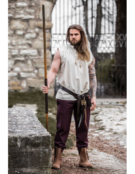 Sleeveless natural medieval shirt Sleeveless natural medieval shirt