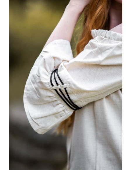 Medieval cream blouse with embroidery Medieval cream blouse with embroidery