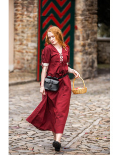 Medieval summer dress with laces