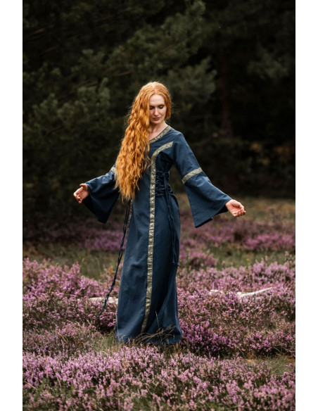 Medieval dress woman Blue