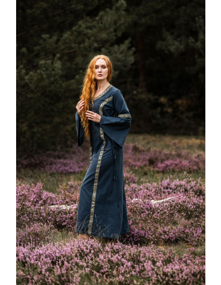 Medieval dress woman Blue