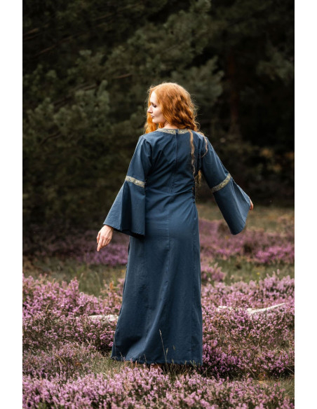 Medieval dress woman Blue