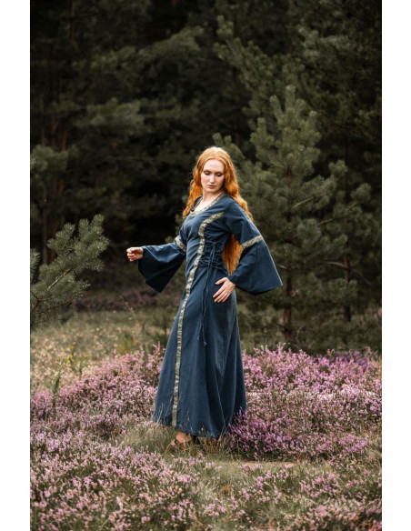 Medieval dress woman Blue