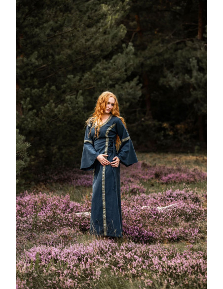 Medieval dress woman Blue