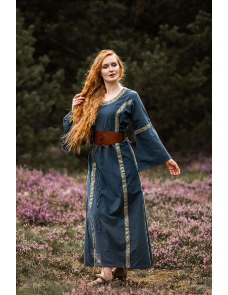 Medieval dress woman Blue