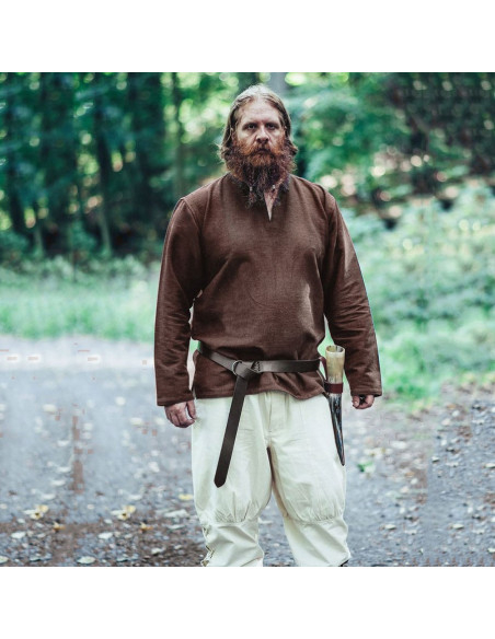 Viking tunic Ivar, dark brown