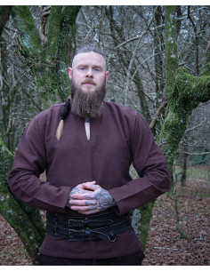 Viking tunic Ivar, dark brown 2