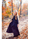 Medieval dress woman long black