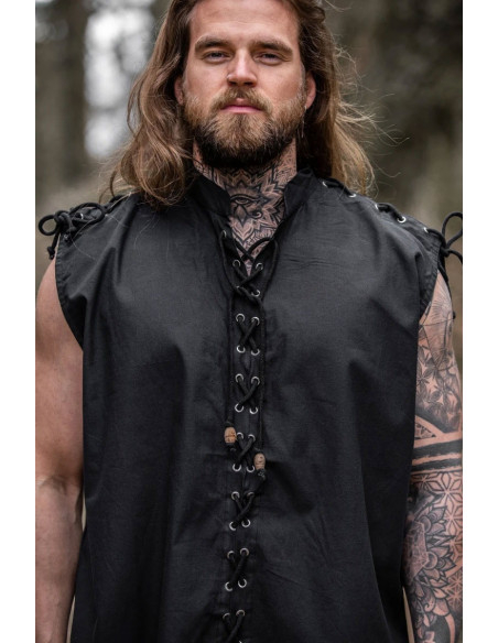 Sleeveless black medieval shirt Sleeveless black medieval shirt