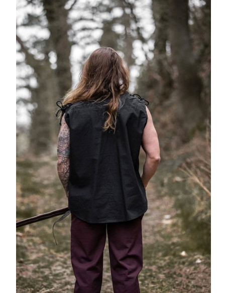 Sleeveless black medieval shirt Sleeveless black medieval shirt
