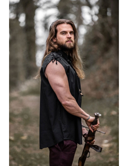 Sleeveless black medieval shirt Sleeveless black medieval shirt