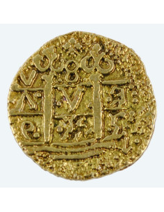 2 Escudos golden coin, doubloon