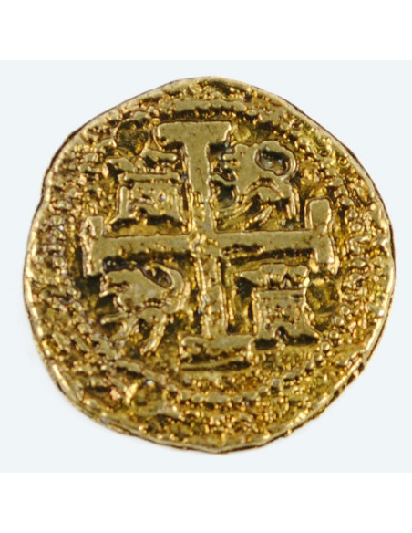 2 Escudos golden coin, doubloon