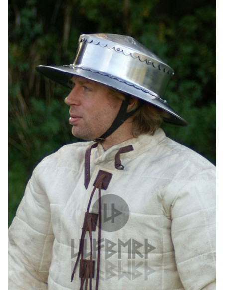 Medieval Kettle helmet, 14th century