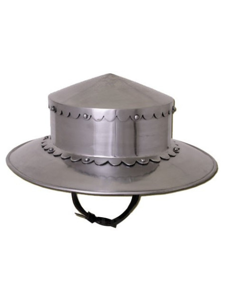 Medieval Kettle helmet, 14th century