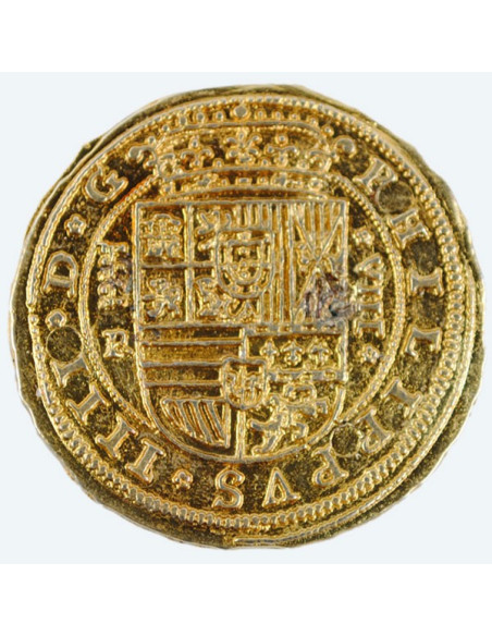 Gold coin 100 escudos, 4 cm.