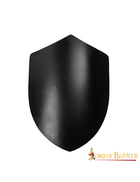 Smooth black medieval shield, to...