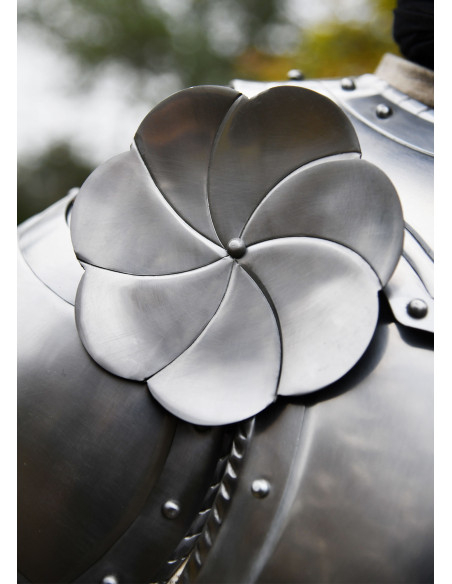 Pair of medieval Besagues for armor,... Pair of medieval Besagues for armor,...