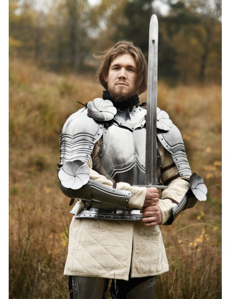 Pair of medieval Besagues for armor,... Pair of medieval Besagues for armor,...