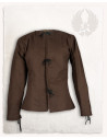 Medieval cotton gambeson model Aulber, brown