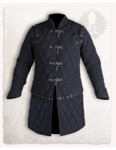 Medieval gambeson model Arthur, black