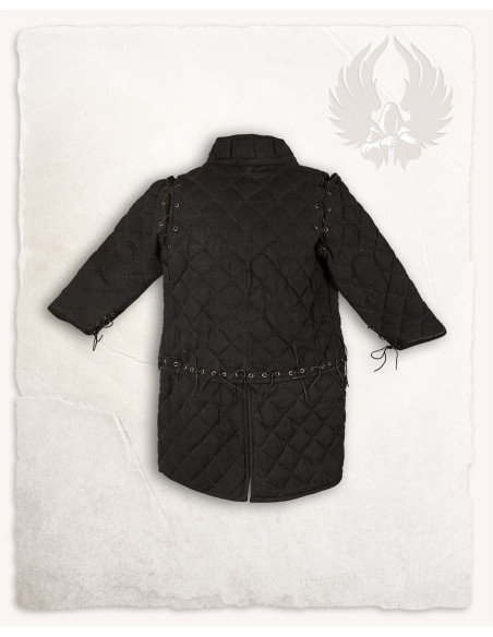 Medieval gambeson model Arthur, black