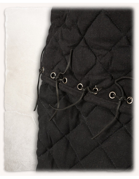 Medieval gambeson model Arthur, black