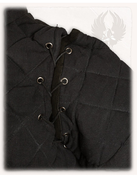 Medieval gambeson model Arthur, black