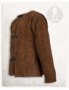 Medieval suede gambeson model Aulber, light brown. 2
