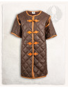 Medieval gambeson model Haldur, brown color
