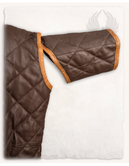 Medieval gambeson model Haldur, brown...