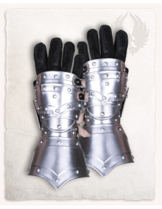 Balthasar model medieval gauntlets, polished finish