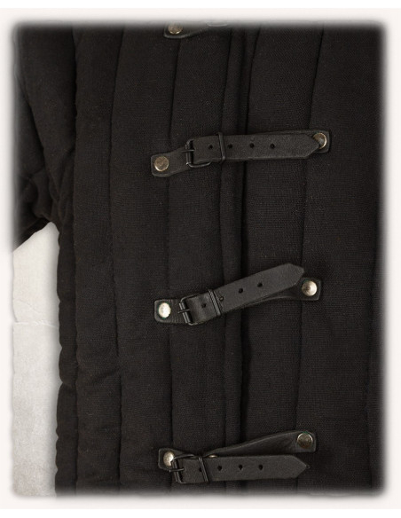 Medieval gambeson model Leopold, black