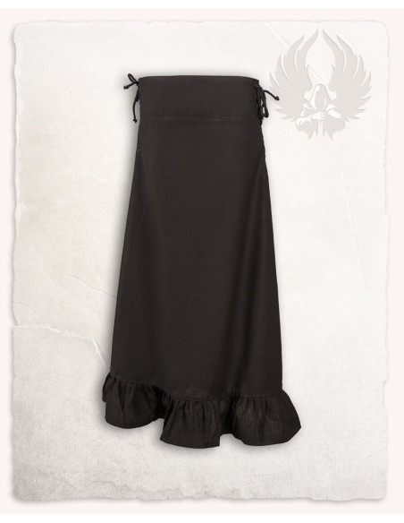 Medieval cotton skirt model Nelly, black