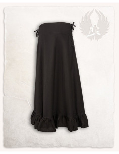Medieval cotton skirt model Nelly, black 2