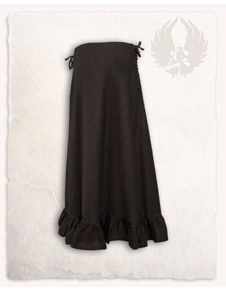 Medieval cotton skirt model Nelly, black