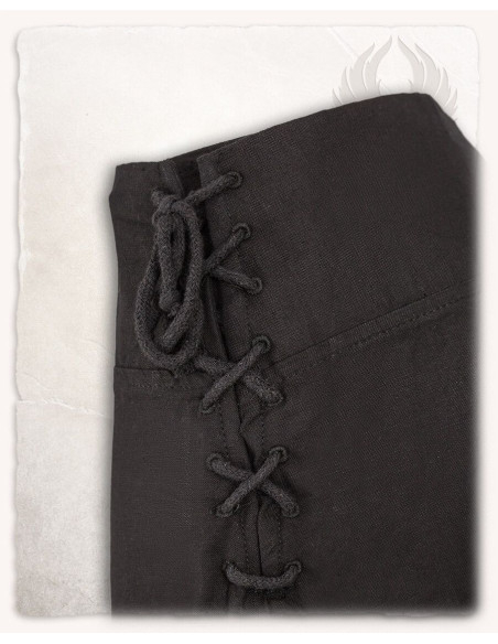 Medieval cotton skirt model Nelly, black