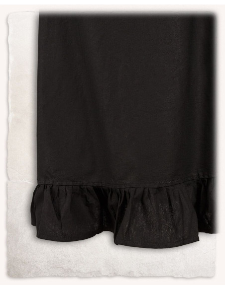 Medieval cotton skirt model Nelly, black