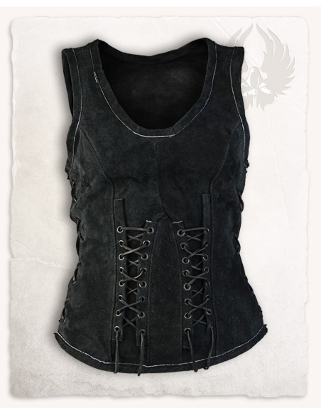 Medieval leather bodice model Sarina,...