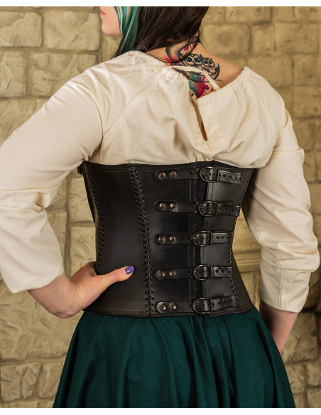 Medieval leather bodice model Tamara,...