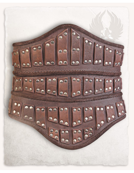 Medieval leather bodice model...