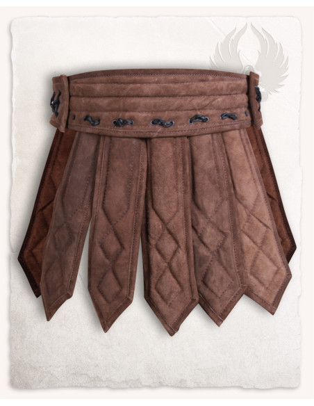 Battle armor skirt model Tenebra, brown