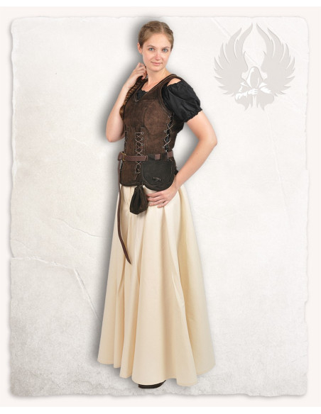 Medieval leather bodice model Sarina,...