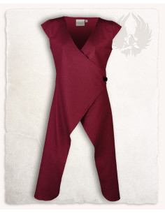 Medieval surcoat for women, Vysera model, burgundy