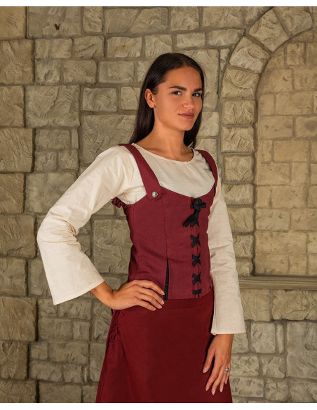 Medieval leather bodice model Lea,...