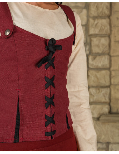 Medieval leather bodice model Lea,...