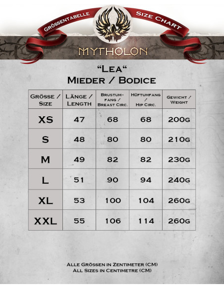 Medieval leather bodice model Lea,...