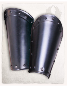 Balthasar model medieval bracers, blackened finish